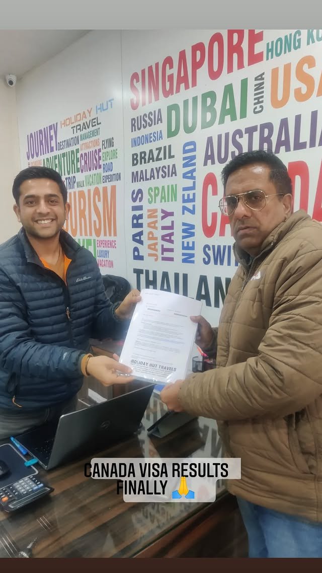 Canada visa results delivered at Holiday Hut Travels