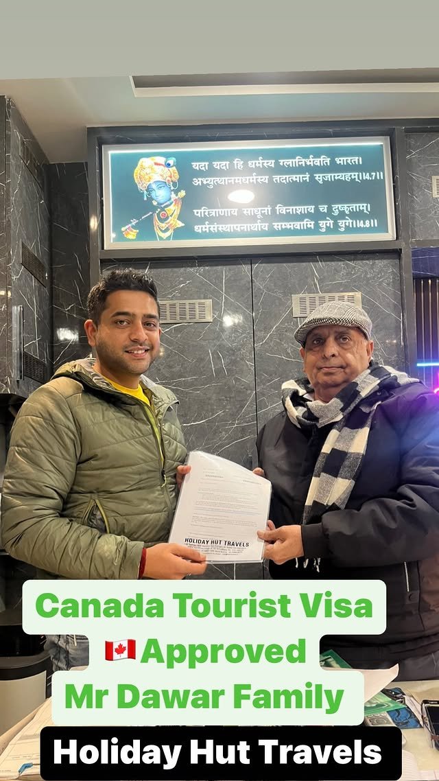 Canada tourist visa approved for the Dawar family